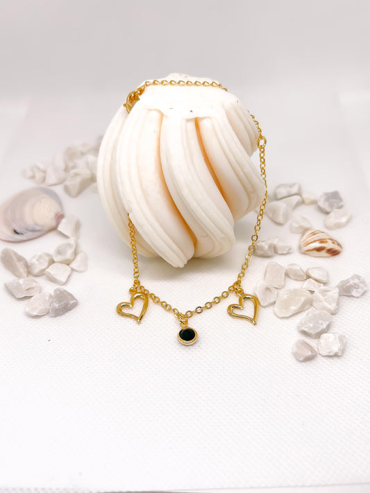 Pulsera Corazón Negro