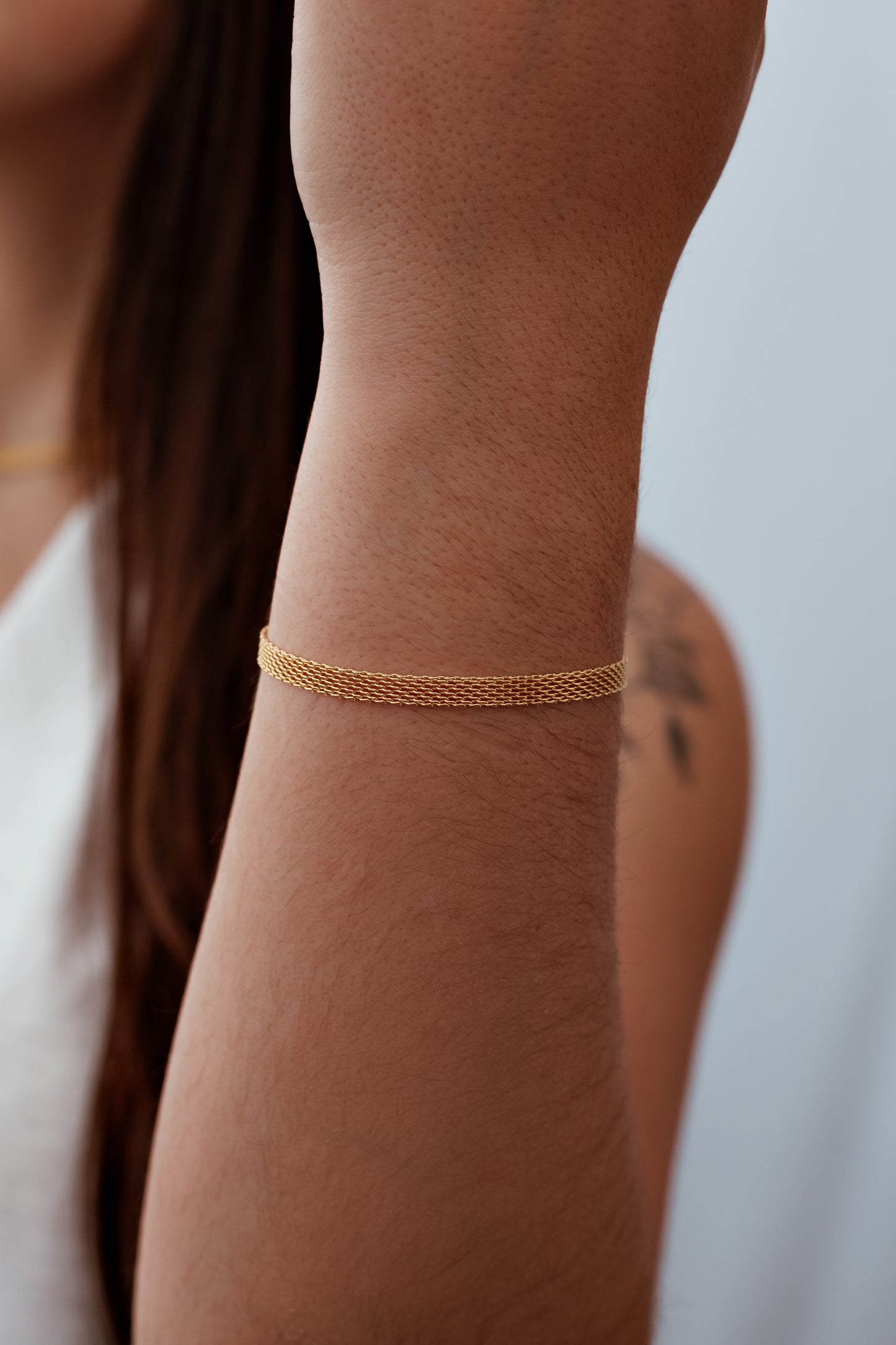 Pulseira de trama fina