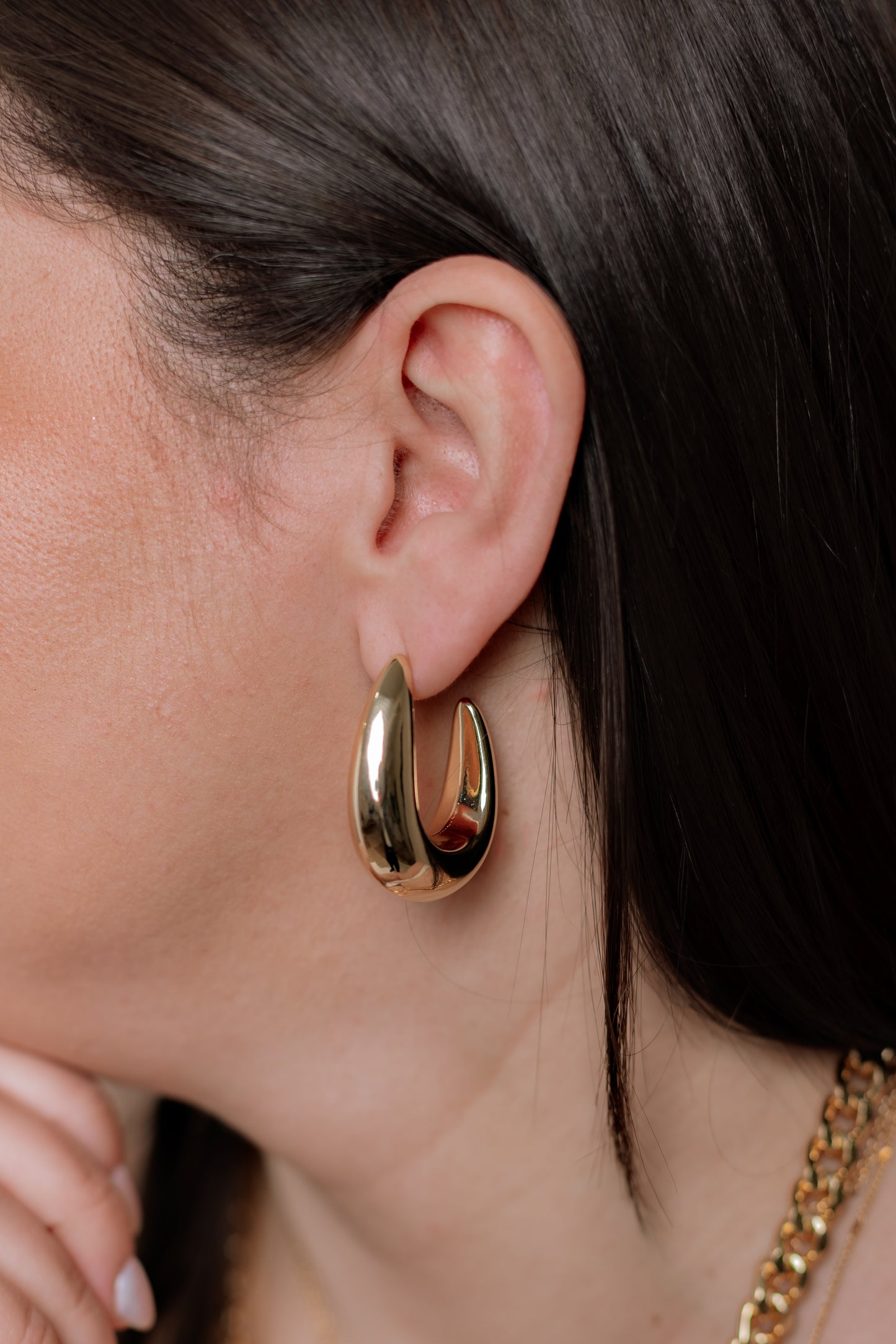 Aro grueso en forma de media luna