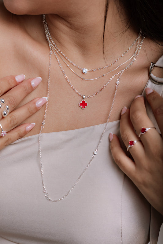 Choker de eslabones con punto de luz