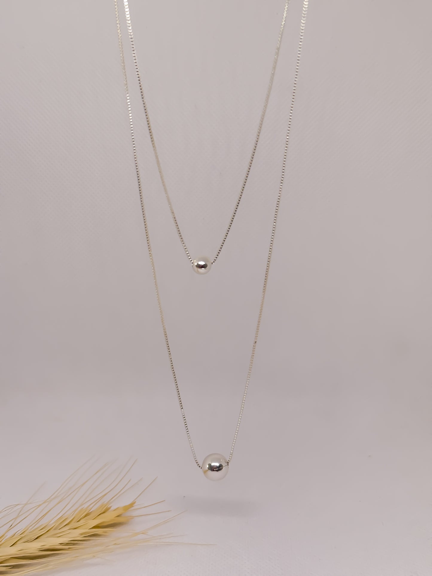 Collar Doble Esferas