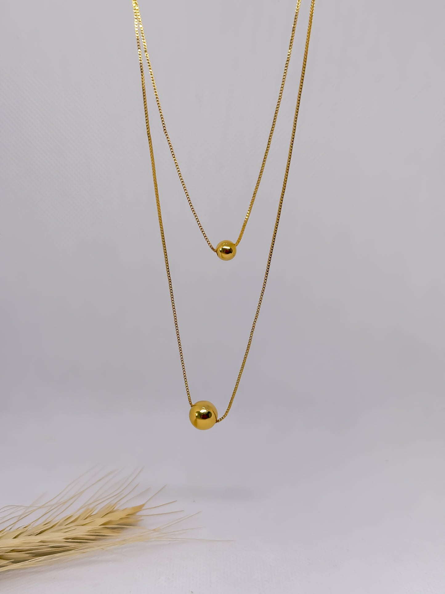Collar Doble Esferas