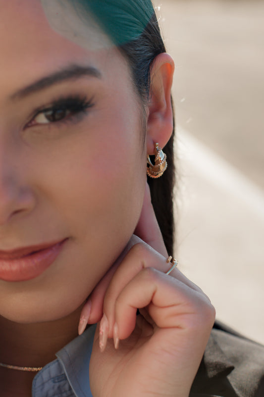 Caravanas Espiral con Zirconias