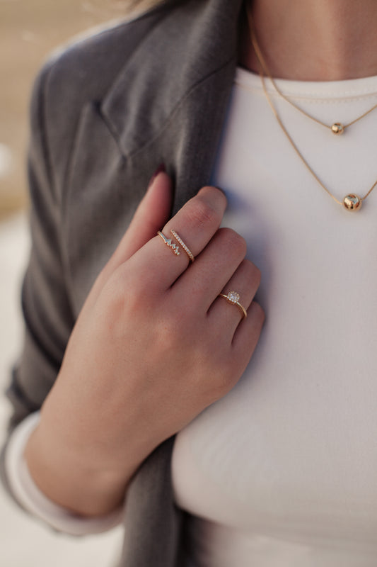 Anillo Corazones Ajustable