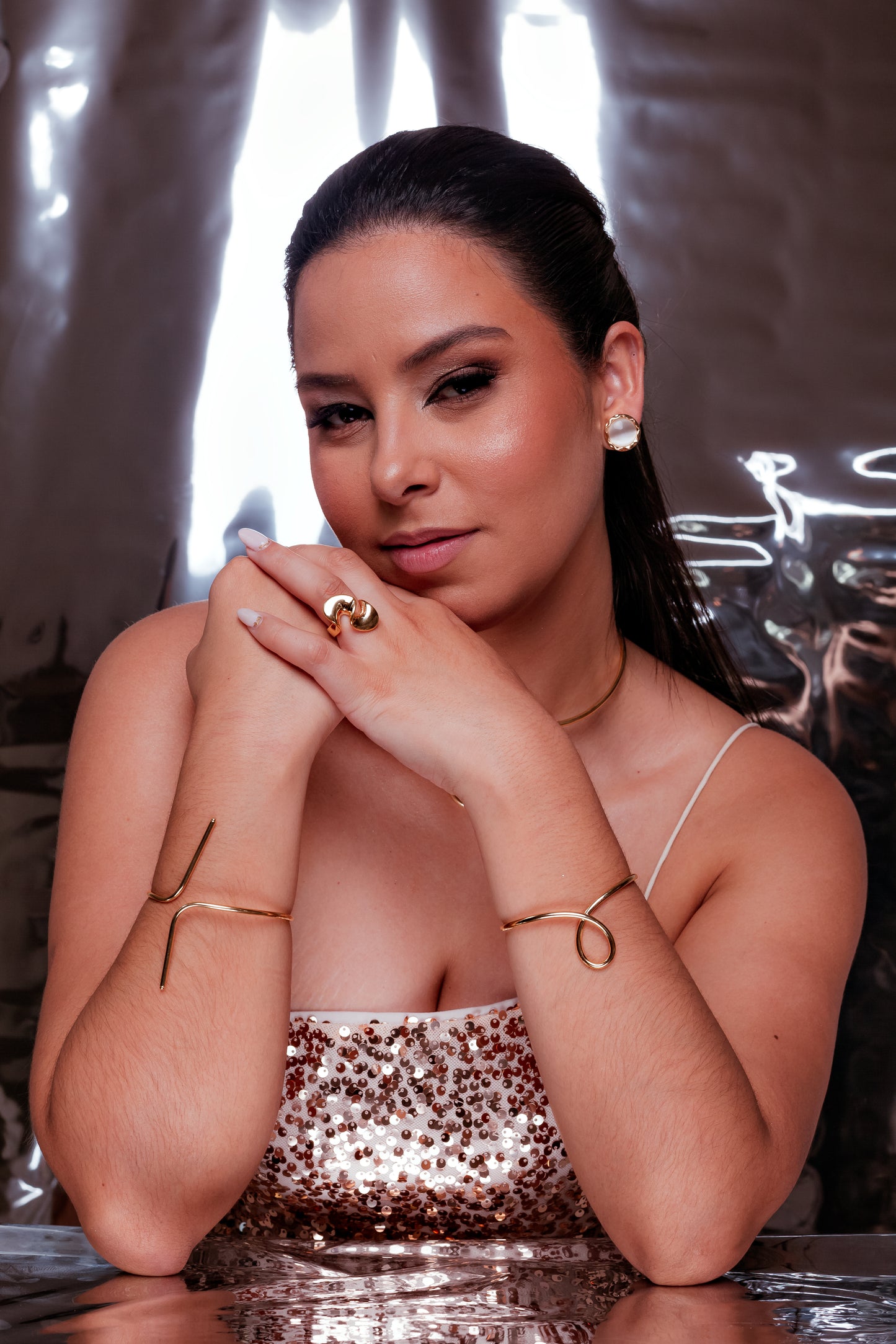 Pulseira lisa rígida