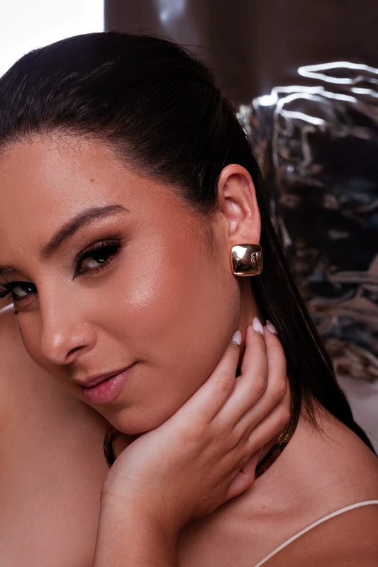 Caravanas Cuadradas Lisa