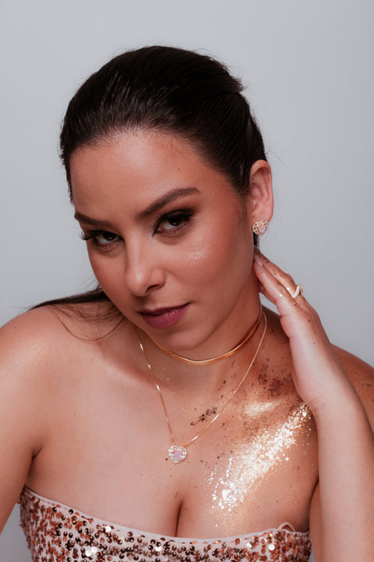 Conjunto Corazón Rosa