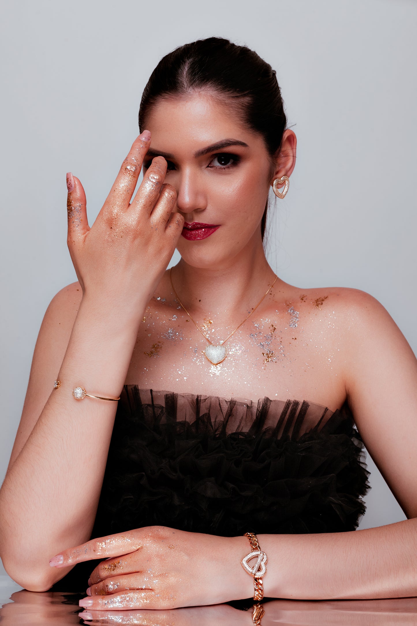 Collar Corazón con Zirconias