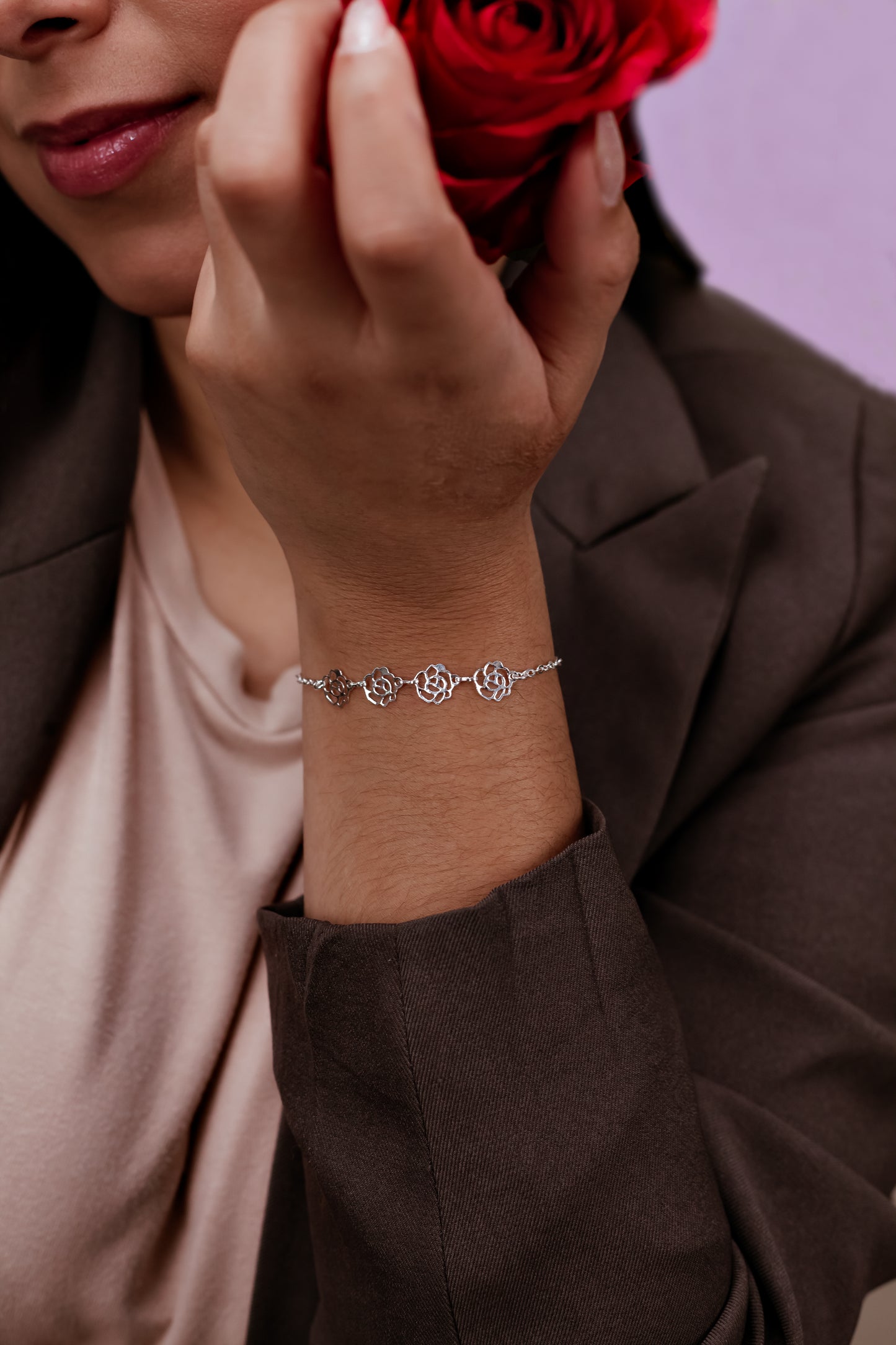 Pulseira de flores