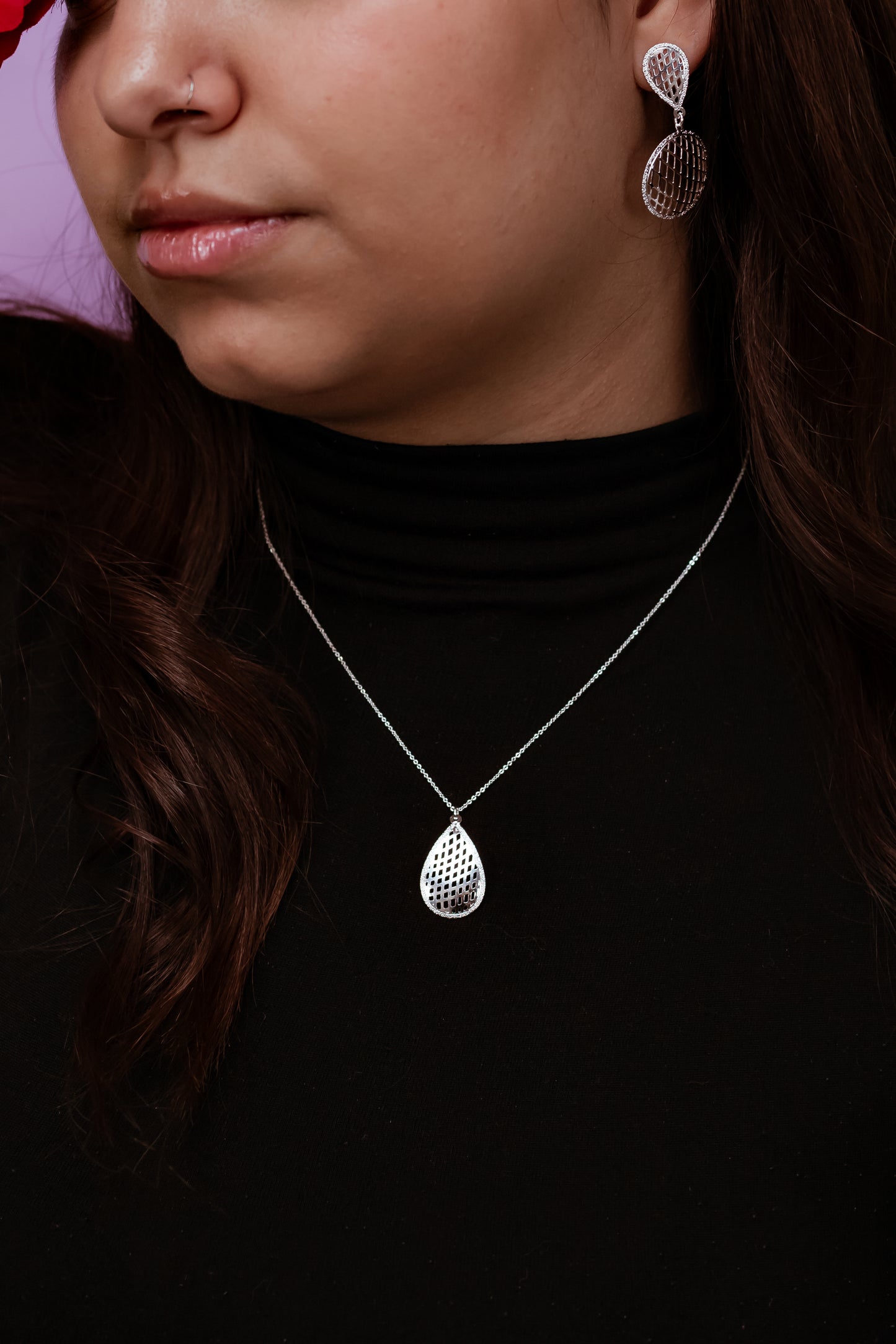 Collar Gota con Textura