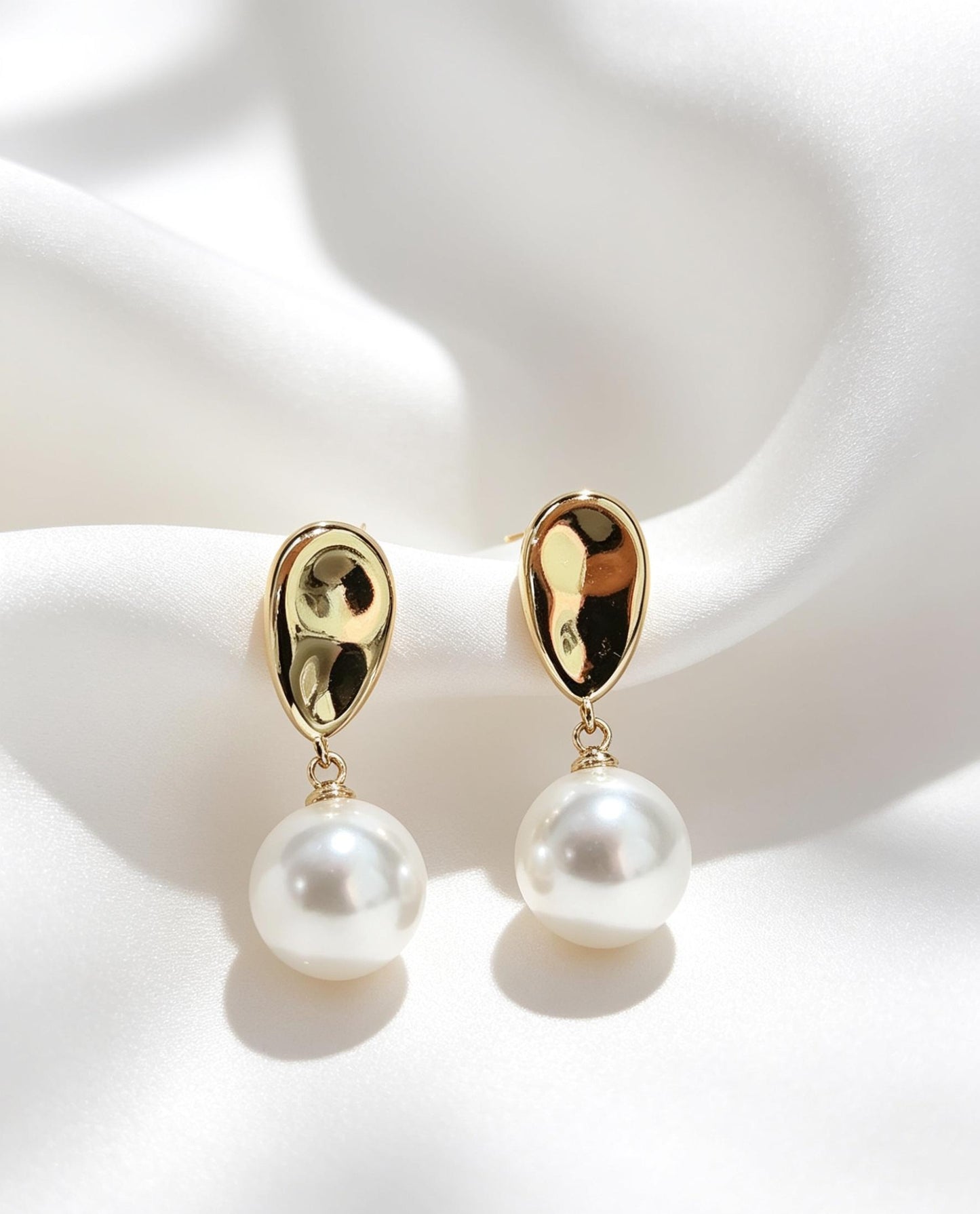 Orgánicas con perla colgante