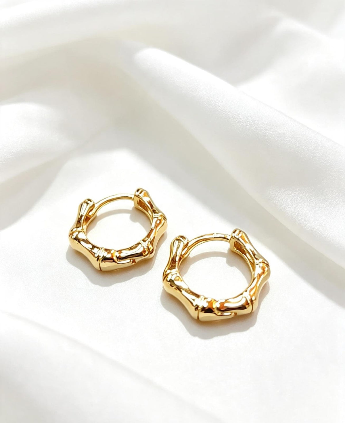 Aritos G orgánicoen baño de oro