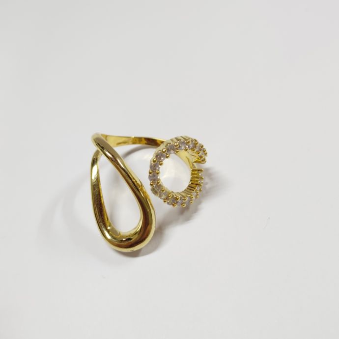 Anel duplo liso zirc