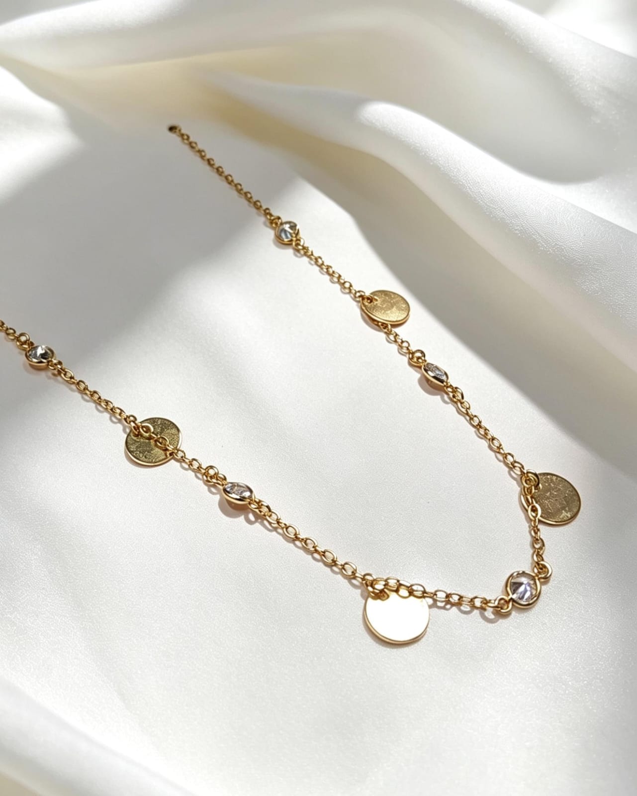 Choker Circulos Pendentes Luz