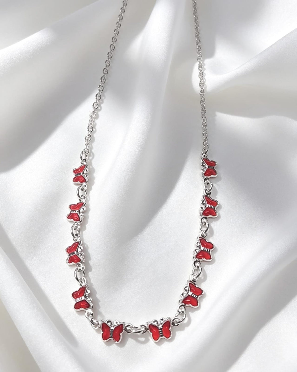 Colar borboleta red