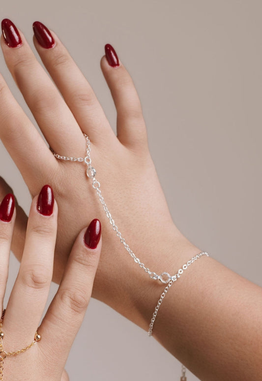 Pulsera-anillo Circonias