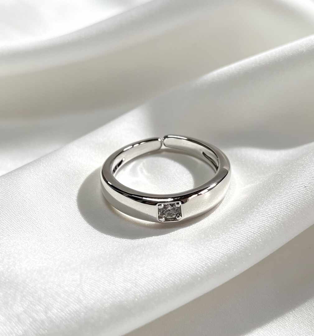 Anillo fin una delicada circonia