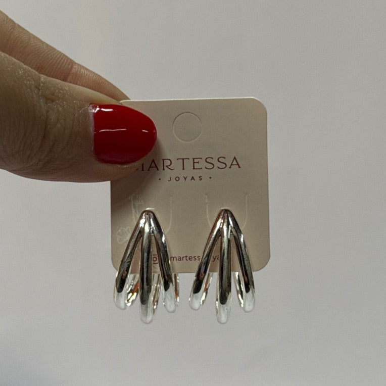 Argola 3 linhas lisa