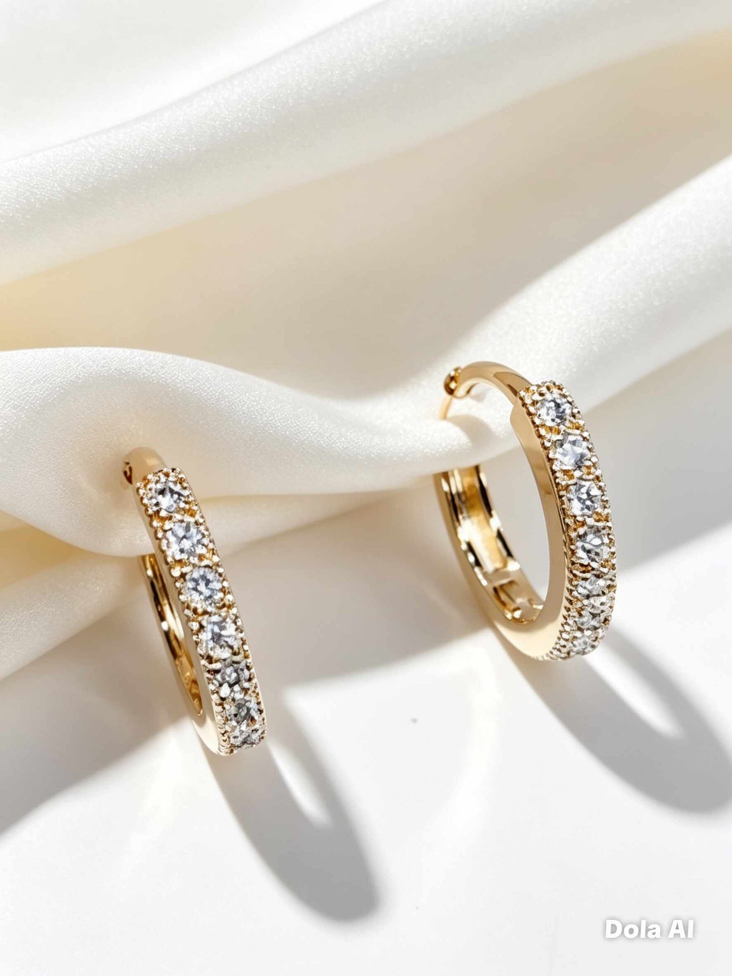 Aritos de click tachonados, diseño delicado y elegante que combina a la perfección con cualquier estilo.