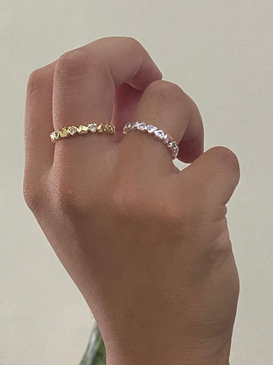 Anillo Corazón Luz Ajustable