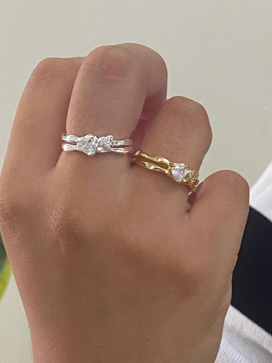 Anillo Corazón Ajustable
