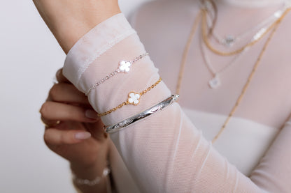 Pulsera Trevo Blanco