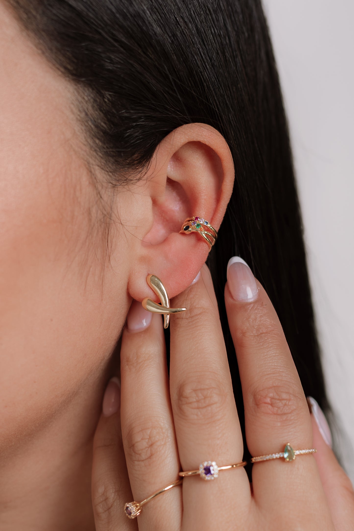 Piercing fake brillo