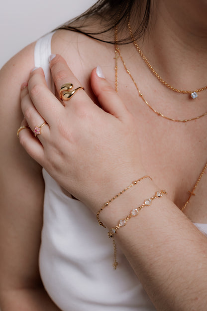 Pulsera Esferas Brillantes