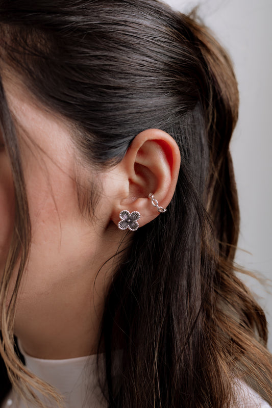 Caravanas trébol liso