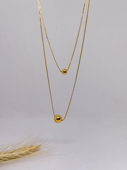 Collar Doble Esferas
