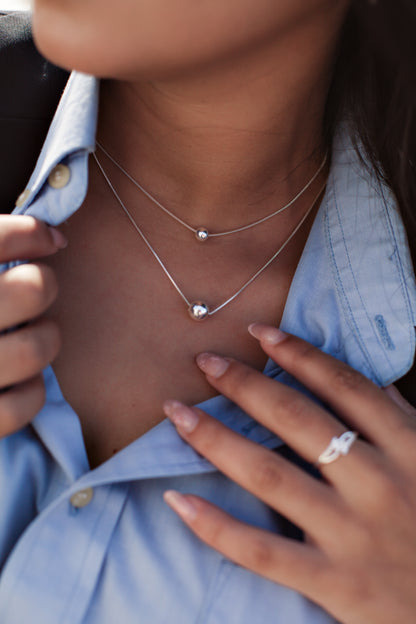 Collar Doble Esferas
