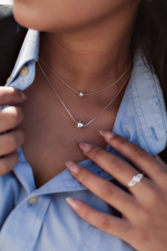 Collar Doble Esferas