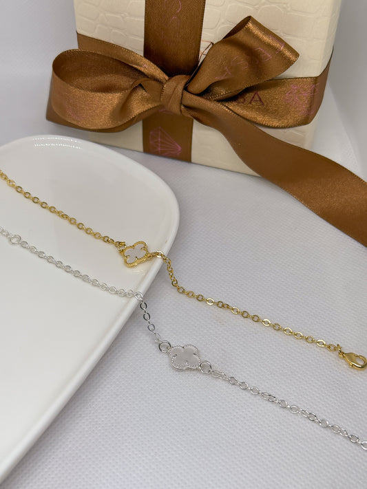 Pulsera Trevo Blanco