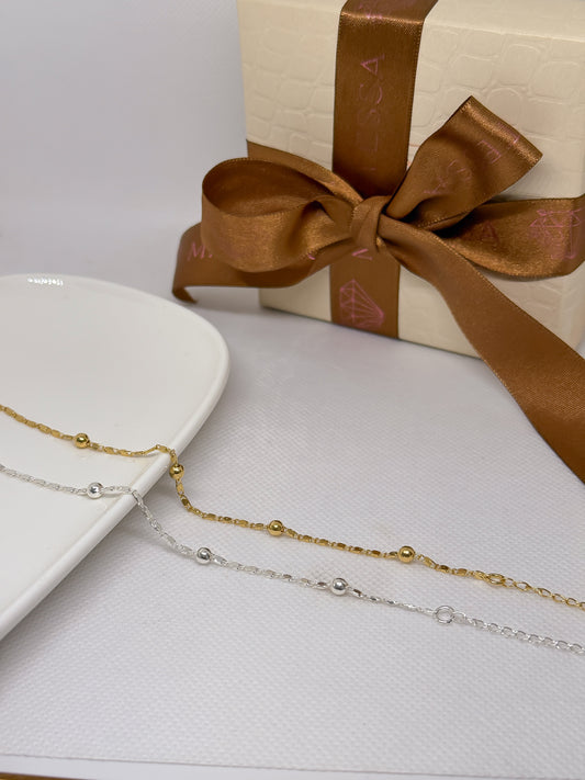 Pulsera Esferas Brillantes