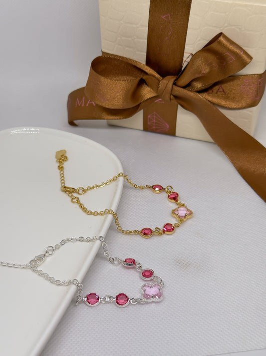 Pulsera Rosa Encantada