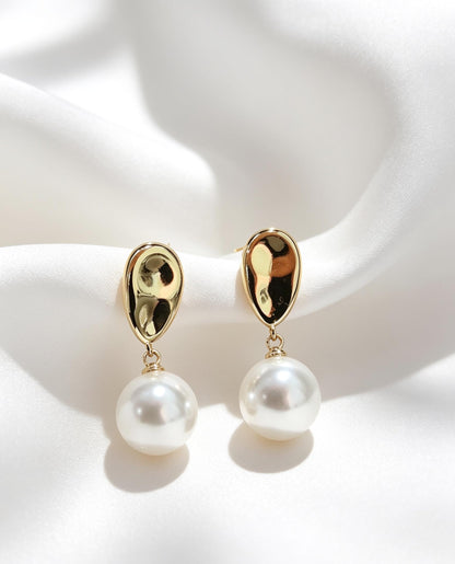 Orgánicas con perla colgante