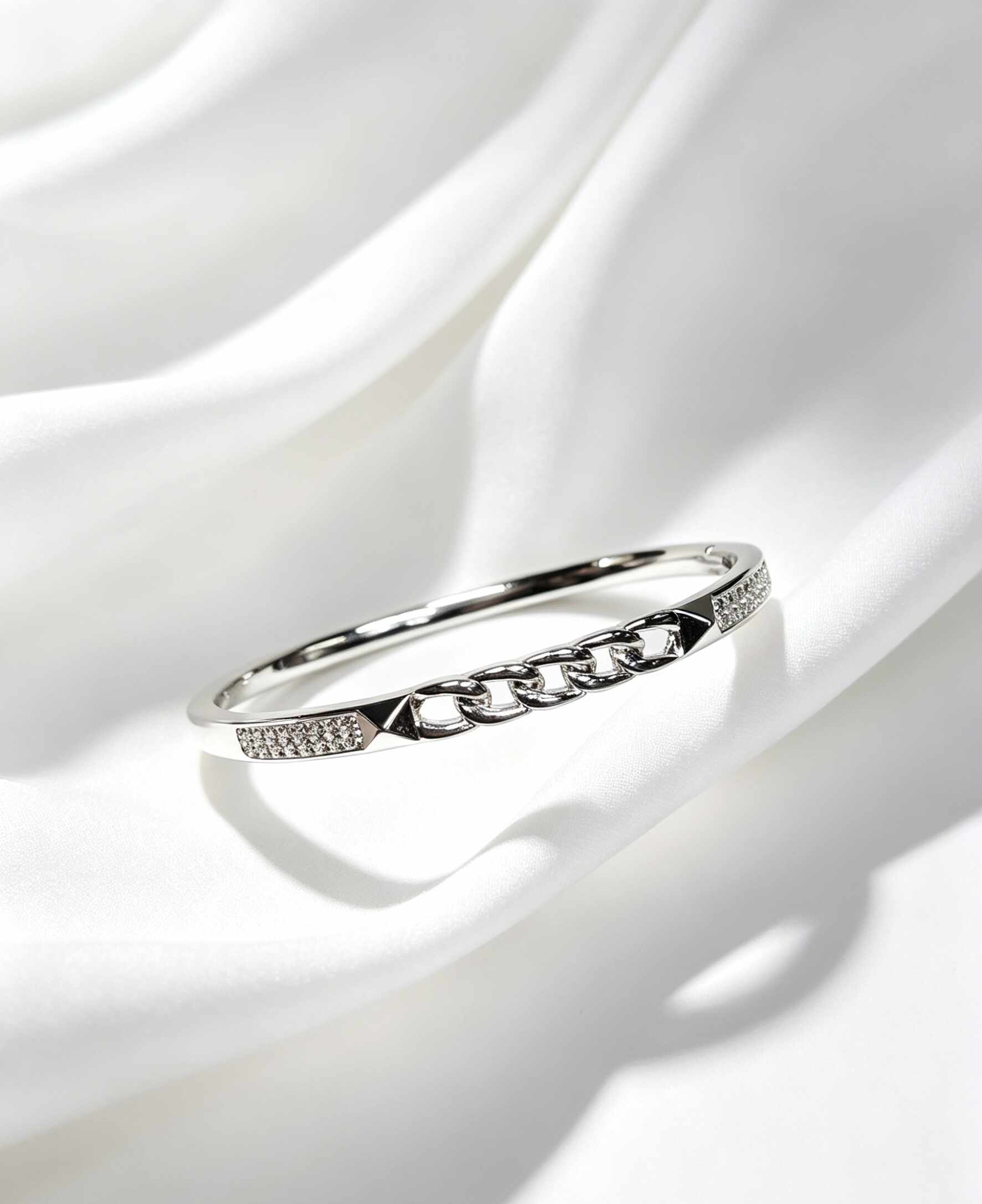 Bracelete elos zirconias