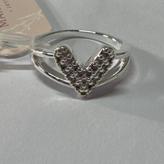 Anel heart zirconias