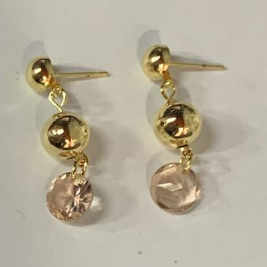 BRINCO PENDENTE ROSA