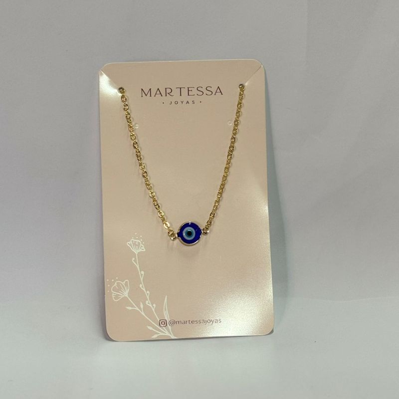 Choker olho grego Azul