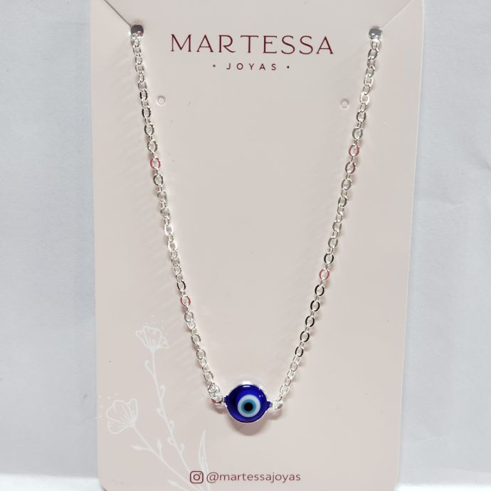 Choker olho grego Azul