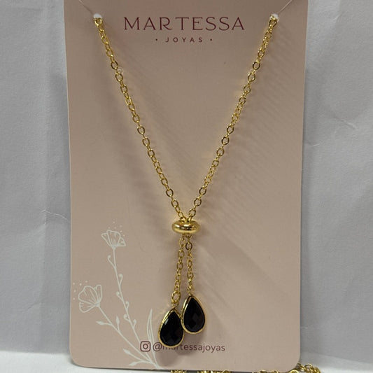 Colar black stone