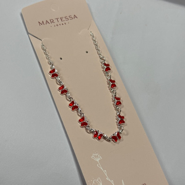 Colar borboleta red