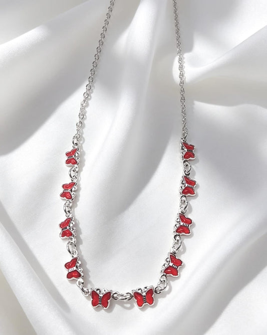 Colar borboleta red