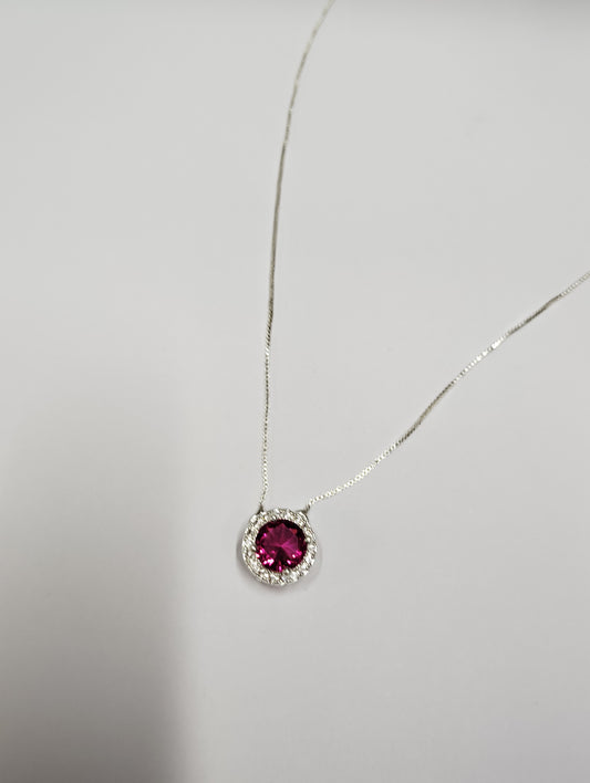 Colar pedra pink