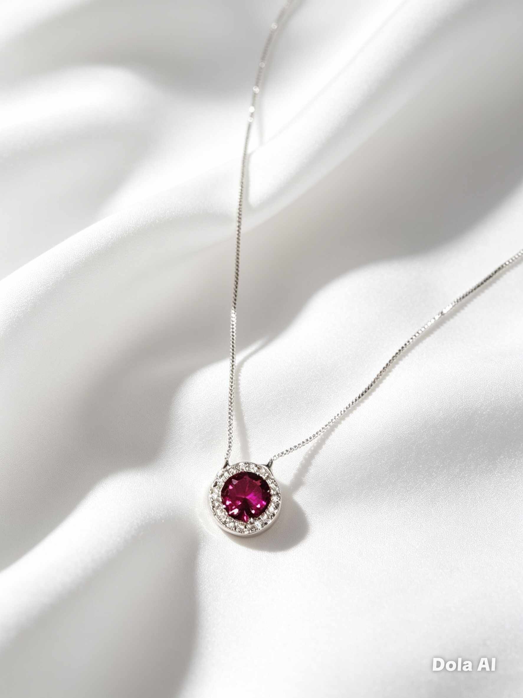 Colar pedra pink