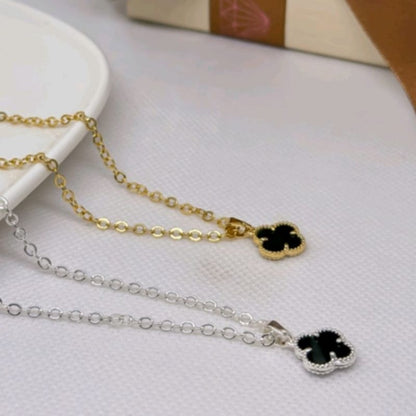 Colar trevo black