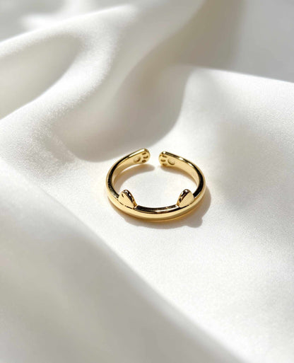 Anillo con orejas de gato