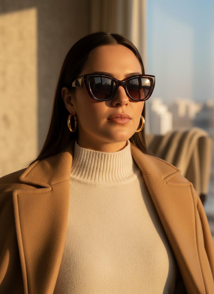 OCULOS PRADA BROWN MOMENTS