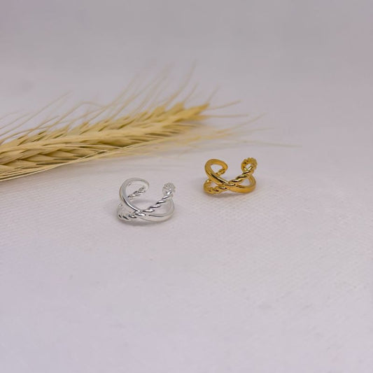 Piercing cruzado ondulado